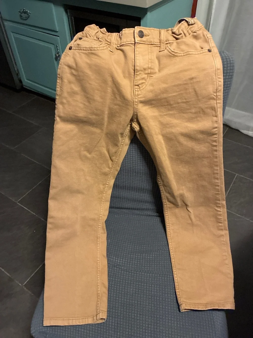 4 pairs tan pants /old navy boys / cat and jackpants size 10